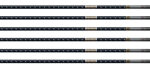 EASTON 4MM EMJ MATCH GRADE 340 - 6-PACK W/ 3" AAE HYBRID VANES