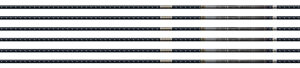 EASTON 4MM EMJ MATCH GRADE 340 - 6-PACK W/ 3" AAE HYBRID VANES