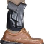 DESANTIS DIEHARD ANKLE HOLSTER - RH LEATHER FITS GLOCK 43 BLACK