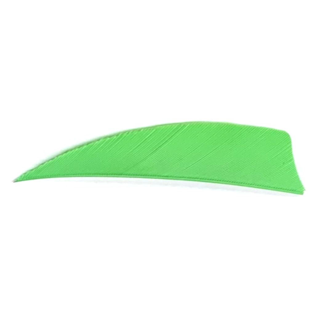 1005951_1.jpg Trueflight Shield Cut Feathers Chartreuse 3 in. RW 100 pk. - Image 1