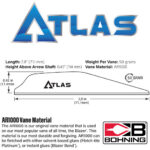 Bohning Atlas Vanes Teal 100 pk.