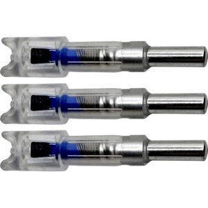 Flex Fletch LIT Lighted Crossbow Nocks .300 Blue 3 pk.