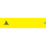 White Water Archery Arrow Wraps Gadsden Yellow 5 in. x 1.125 in. 15 pk.
