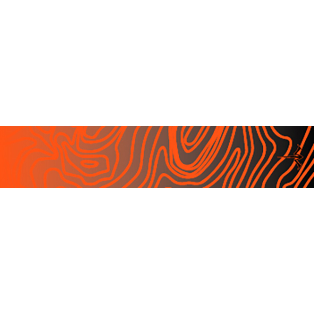 1006484_1.jpg White Water Archery Topo Fade Arrow Wraps Orange 5 in. x 1.125 in. 15 pk. - Image 1