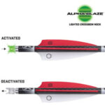 TenPoint Pro Elite Select 400 Lighted Carbon Bolts 20 in. Alpha Blaze Nocks 3 pk. - Image 2