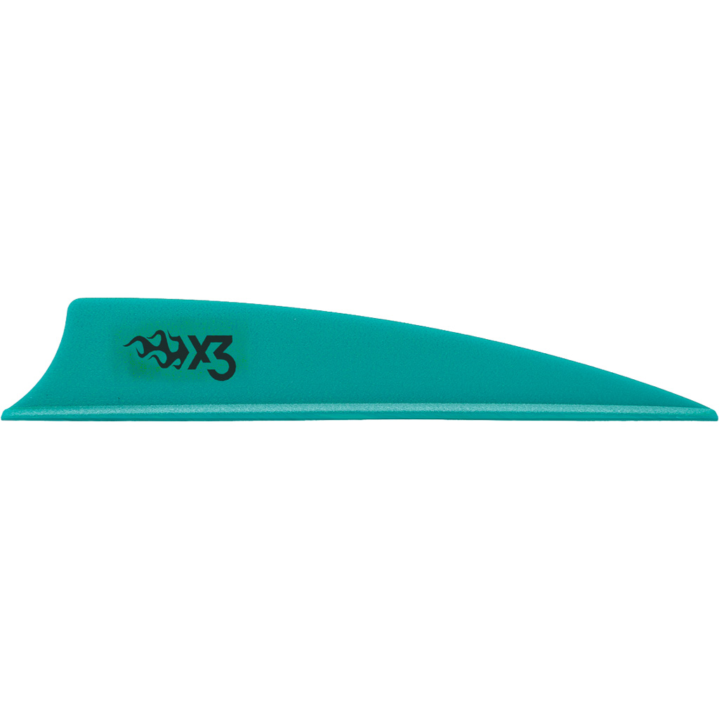 1006723_1.jpg Bohning X3 Vanes Shield Cut 3 in. Teal 36 pk. - Image 1