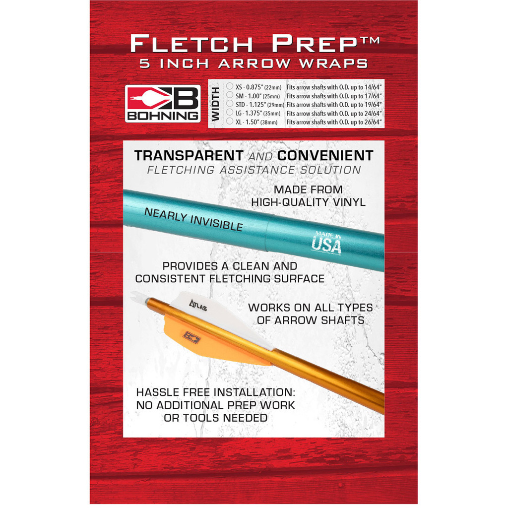 1006725_1.jpg Bohning Fletch Prep Wraps 5 in. Small Clear 30 pk. - Image 1