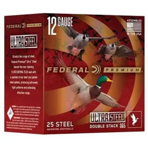FEDERAL 12GA 3” 1 1/4OZ BB & 2  1450 FPS "ULTRA STEEL" 25 RD/BX 10 BX/CS