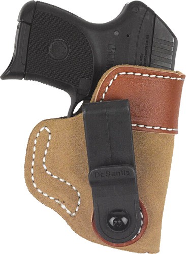 106NAE1Z0.jpg DESANTIS SOFT TUCK HOLSTER IWB - RH LEATHER GLK 2627 NATURAL - Image 1