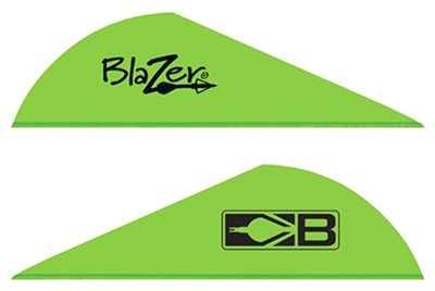 10831NG2.jpg BOHNING BLAZER VANES - 2" SOLID NEON GREEN 36PK - Image 1