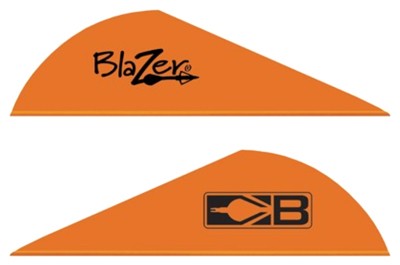 10831NO2.jpg BOHNING BLAZER VANES - 2" SOLID NEON ORANGE 36PK - Image 1