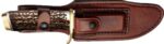 UNCLE HENRY KNIFE NEXT GEN - STAGLON 5.5" BLD W/LTHR SHEATH - Image 2
