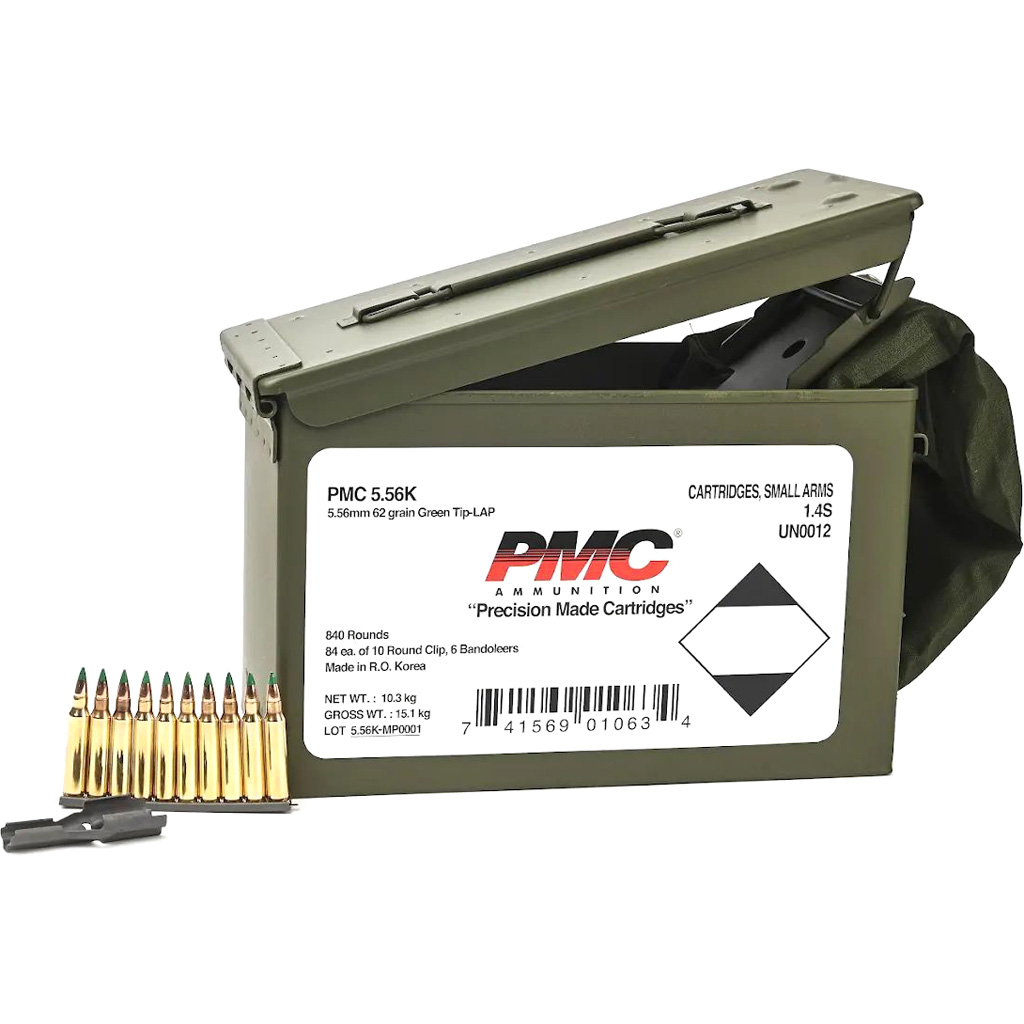 1102742_2.jpg PMC X-Tac Rifle Ammo Metal Box 5.56 62 gr. FMJBT 840 rd. - Image 1