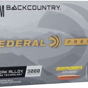 FEDERAL 7MM BACKCOUNTRY 195GR BERGER ELITE HUNTER 20RD/BX 10BX/CS