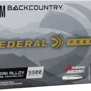 FEDERAL 7MM BACKCOUNTRY 155GR TERMINAL ASCENT 20RD/BX 10BX/CS