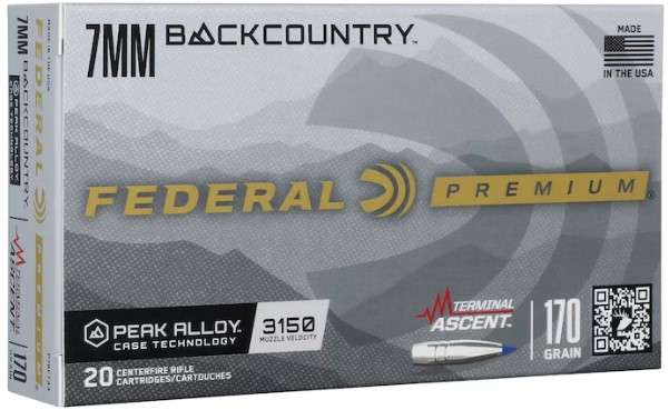 1122258-14335735.jpg FEDERAL 7MM BACKCOUNTRY 170GR TERMINAL ASCENT 20RD/BX 10BX/CS - Image 1