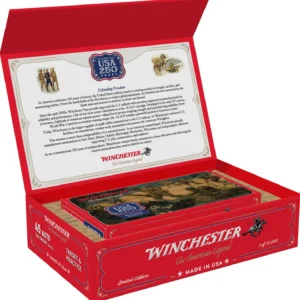 WINCHESTER USA 45ACP 230GR FMJ 250TH ANNIVERSARY 50RD/BX 6BX/CS