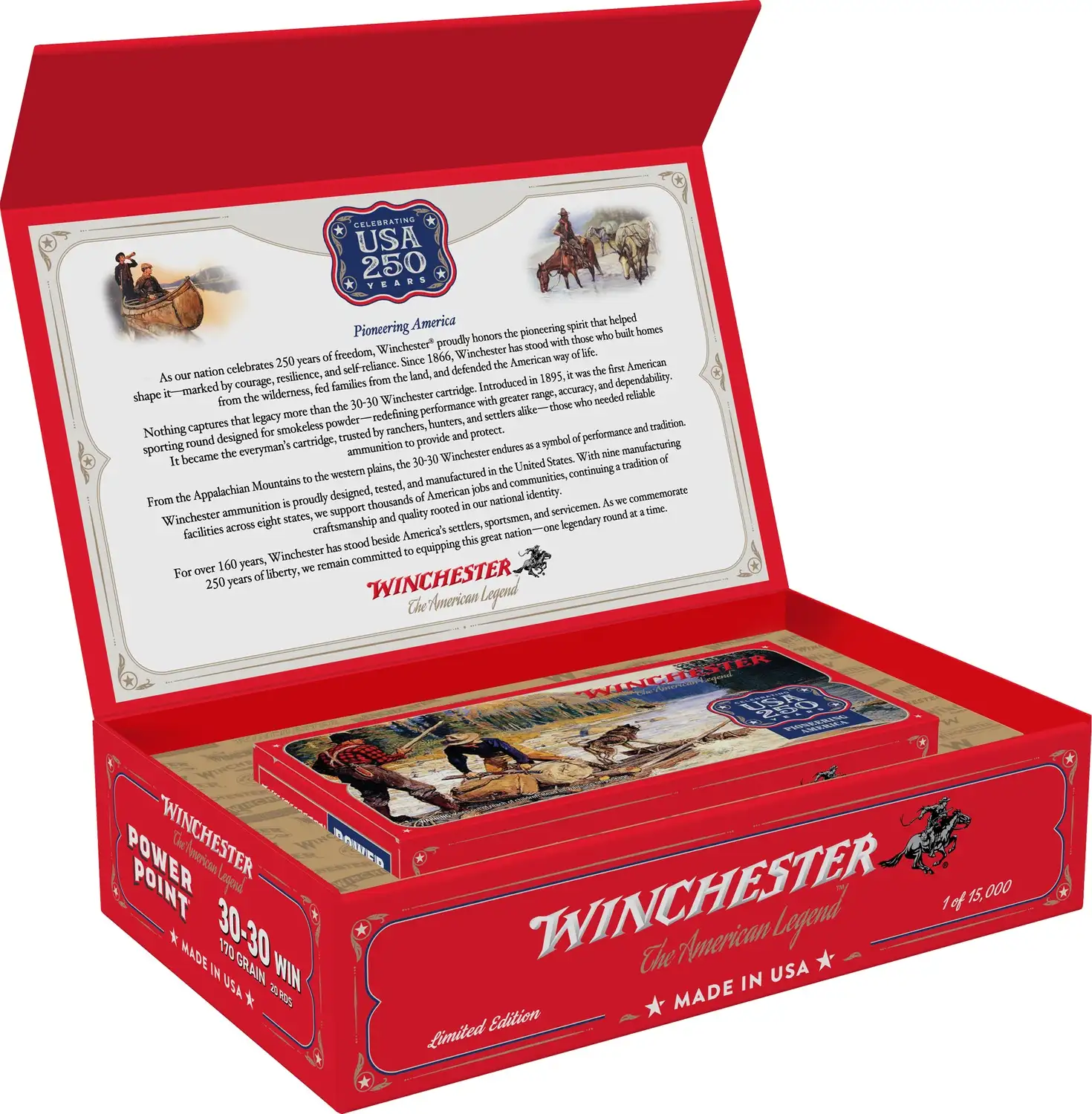 1158870-14366719.webp WINCHESTER SUPER X 30-30WIN 170GR 250TH ANNIVERSARY 20RD/BX 6BX/CS - Image 1