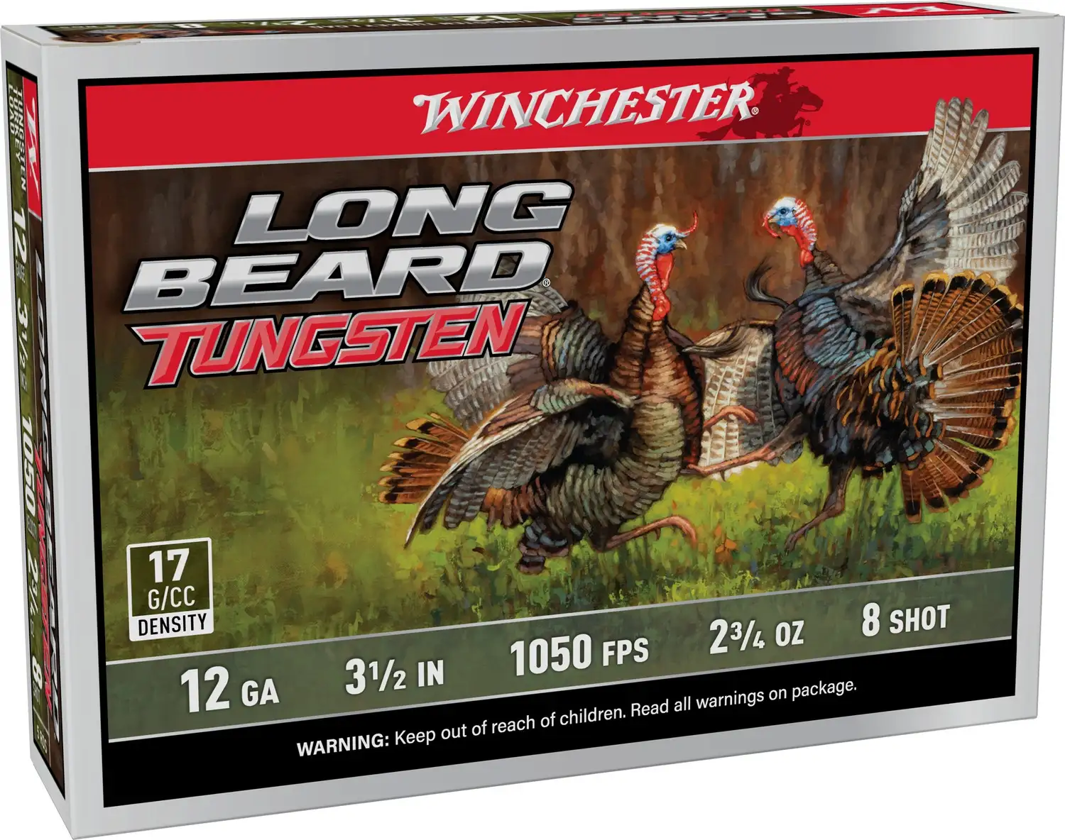 1159749-14367787.webp WINCHESTER 12 GA 3-1/2" #8 LONG BEARD TS17 2-3/4 OZ 5RD/BX 10BX/CS - Image 1