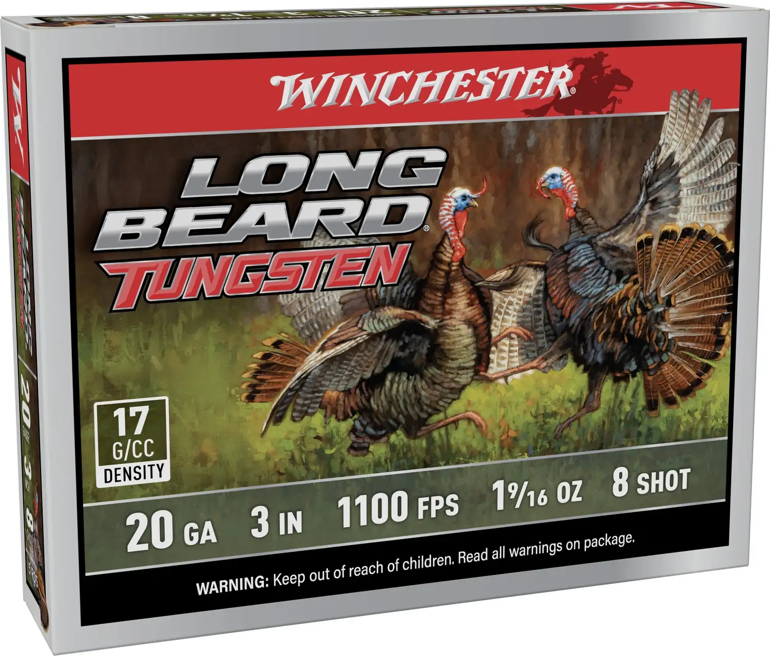 1159750-14367788.webp WINCHESTER 20 GA 3" 8 LONG BEARD TS17 1-9/16 OZ 5RD/BX 10BX/CS - Image 1