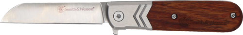 1160818_1-1.jpg S&W KNIFE ROSEWOOD EXECUTIVE - BARLOW 2.75" FOLDING BLADE - Image 1