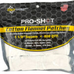 PRO SHOT CLEANING PATCH COTTON - FLANNEL .22-.270 1 1/8" 500CT