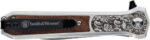 S&W KNIFE UNWAVERED SPRING AST - 3.5" SS/ROSEWOOD ENGRV DAGGER