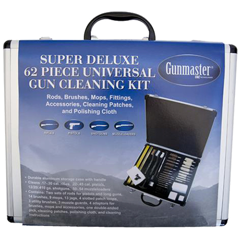1205691_1.jpg Gunmaster Super Deluxe Universal Gun Cleaning Kit Aluminum Case 62 pc. - Image 1