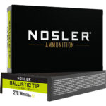 Nosler Ballistic Tip Rifle Ammunition 270 Win. 130 gr. BT SP 20 rd.