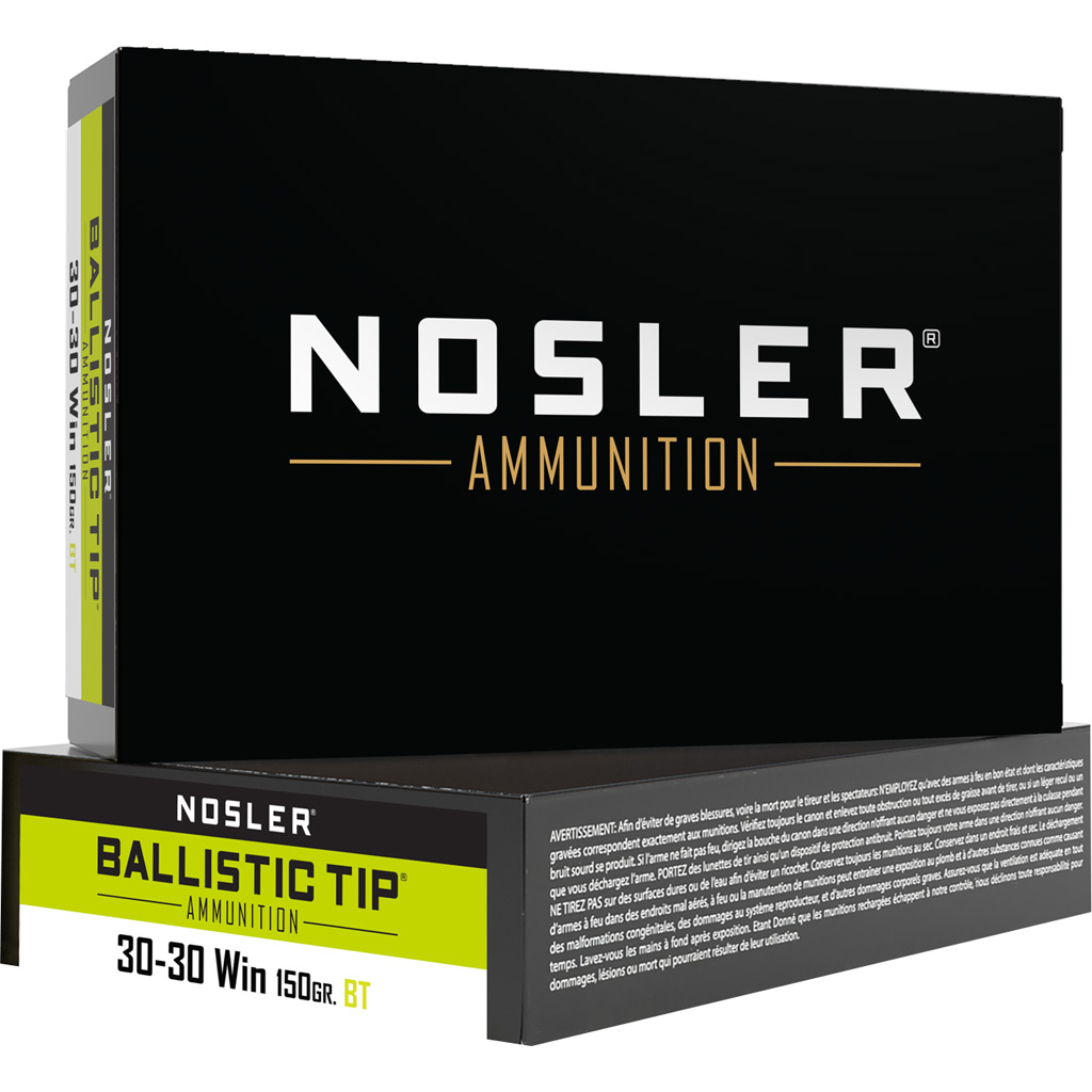 1206165_1.jpg Nosler Ballistic Tip Rifle Ammunition 30-30 Win. 150 gr. BT SP 20 rd. - Image 1