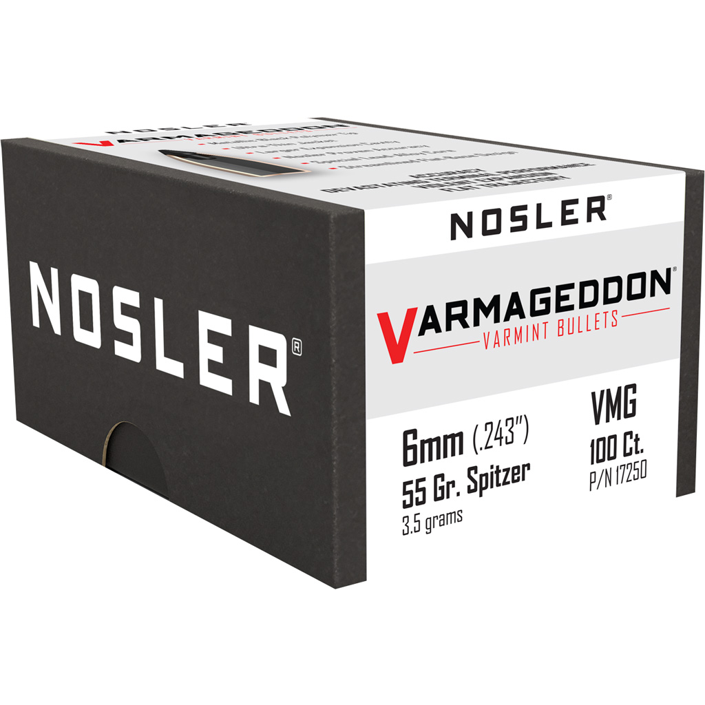 1206515_1.jpg Nosler Varmageddon Bullets 6mm 55 gr. FB Tipped 100 pk. - Image 1