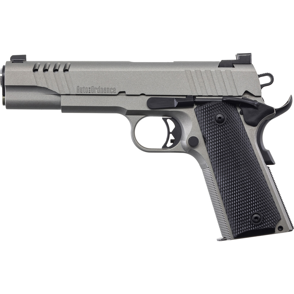 1208018_2.jpg Auto-Ordnance 1911 Pistol 45 ACP 5 in. Stainless Cerakote 7 rd. Night Sights - Image 1
