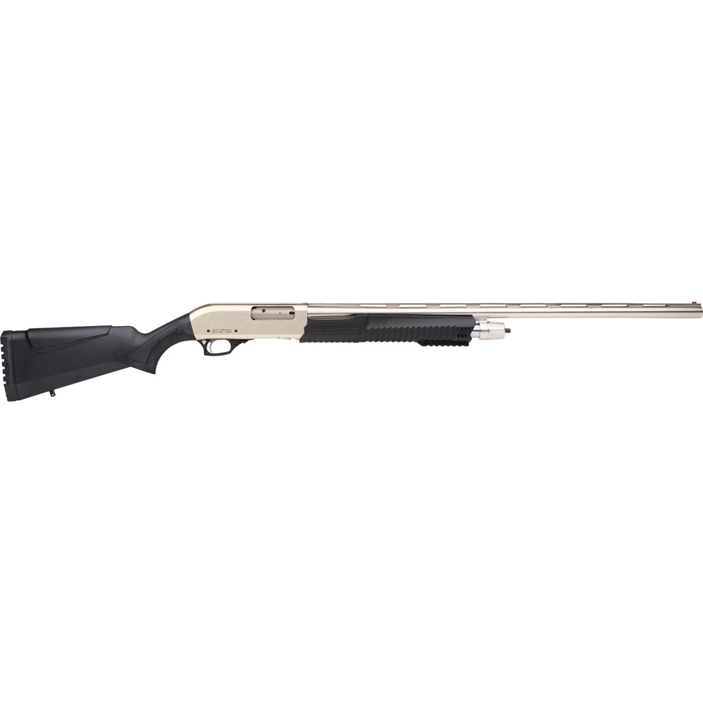 1208901_1.jpg Rock Island Mariva 3 in 1 Pump Shotgun 12 ga. 3 in. Chrome 18.5 in 5 rd. With Pistol Grip - Image 1