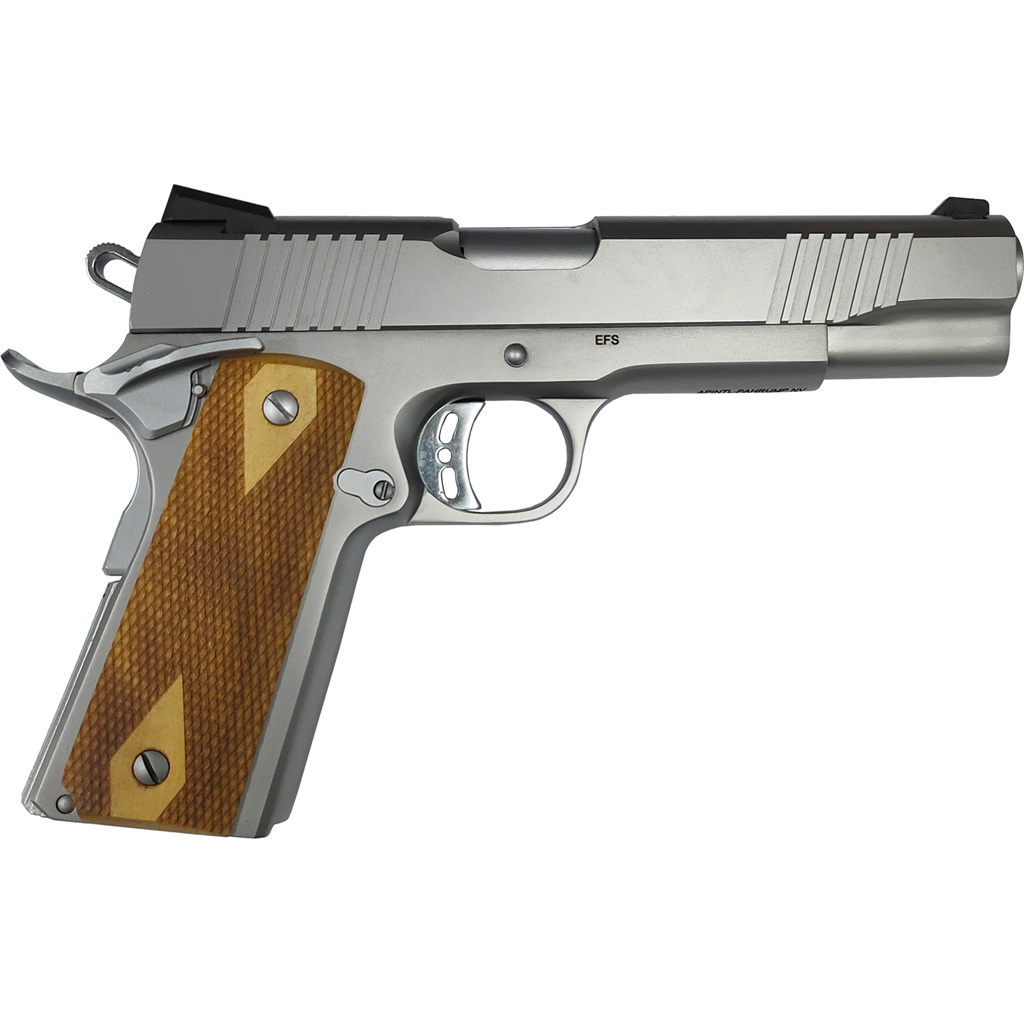 1209300_1.jpg Rock Island Rock Standard FS 1911 Pistol 9mm 5 in. Stainless Steel Wood Grip 10 rd. - Image 1