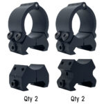 VersaRing Universal Scope Rings Black 1 in. Hinge - Image 2
