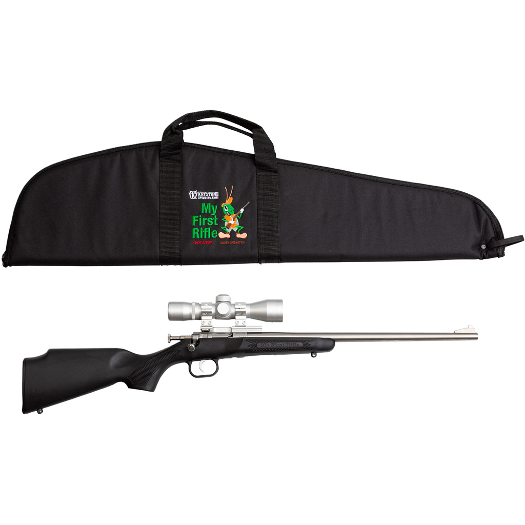 1210513_1.jpg Keystone Crickett Package Rifle 22 LR 16 in. Black S/S with Scope RH - Image 1