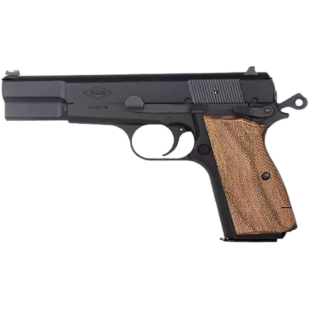 1211045_1.jpg MAC Inglis P-35 B Pistol 9mm 4.7 in. Black with Wood Grip 15 rd. - Image 1