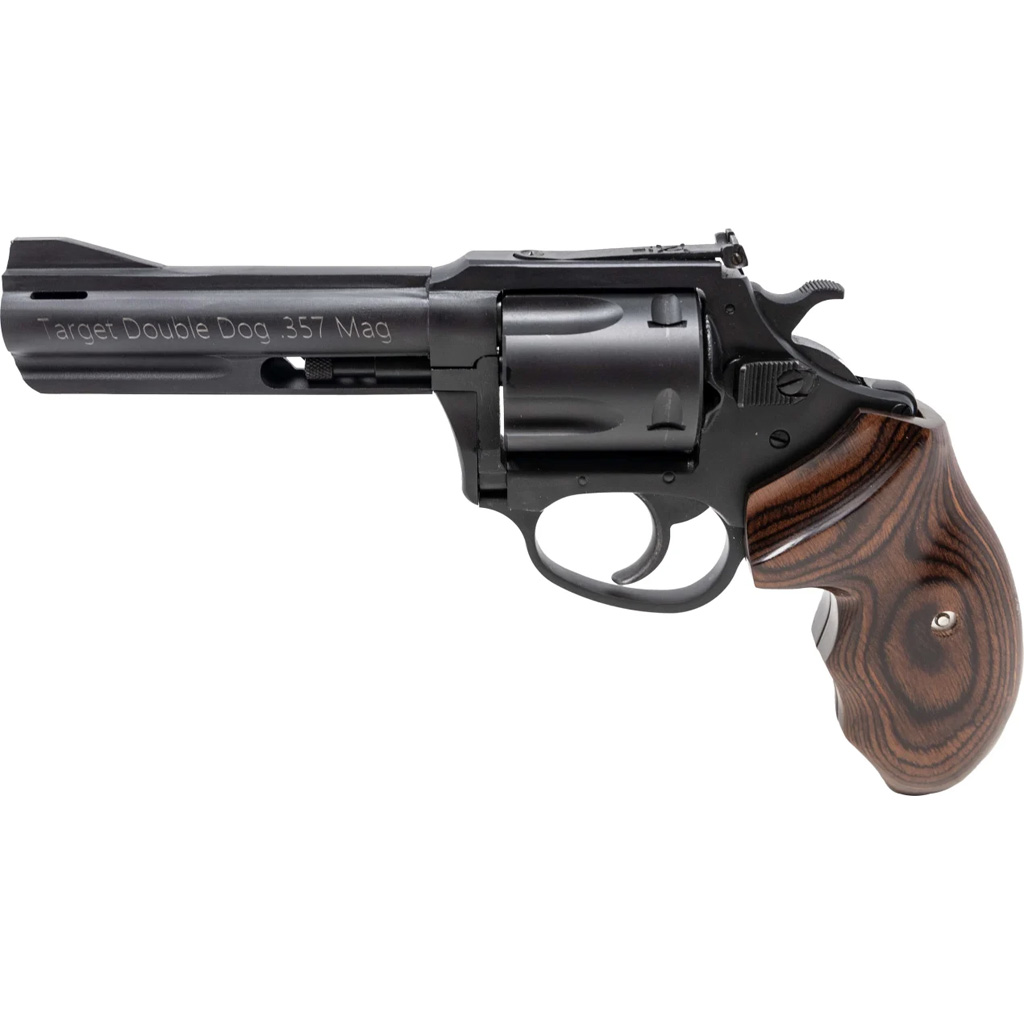 1211856_2.jpg Charter Arms Double Dog Revolver 357 MAG / 9mm 4.2 in Black / Walnut 5 rd. - Image 1