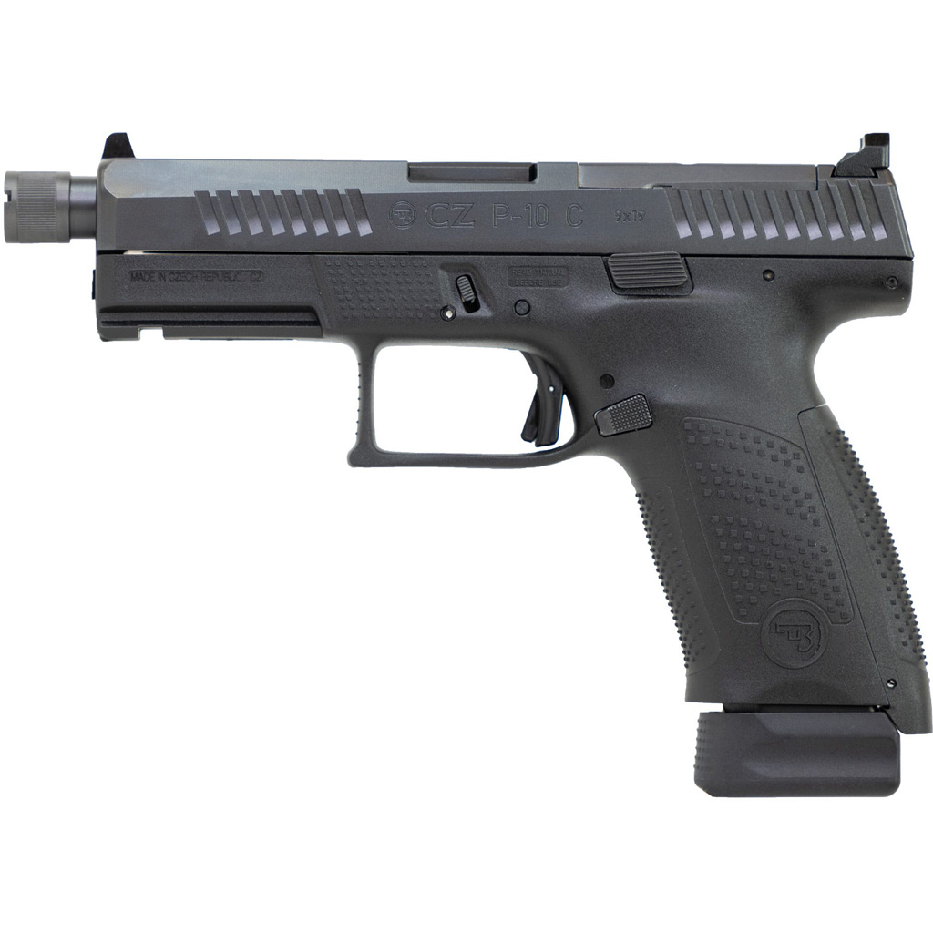 1212670_2.jpg CZ P-10 C Optic Ready Pistol 9mm 4 in. Black Suppressor Ready 17+1 rd. - Image 1