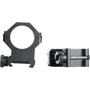 Weaver Classic 4Hole Skeleton Rings Matte Black 1" XXHigh Clamshell Pack