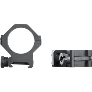 Weaver Tactical 4Hole Picatinny Ring Matte Black 30mm High Clamshell Pack