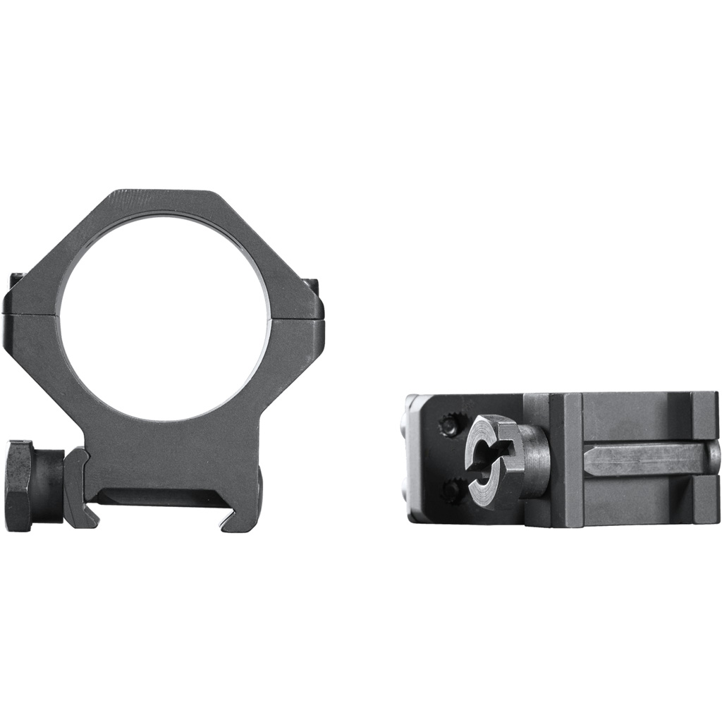 1213216_2.jpg Weaver Tactical 4Hole Picatinny Ring Matte Black 30mm High Clamshell Pack - Image 1