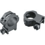Weaver Tactical 4Hole Picatinny Ring Matte Black 1" XHigh Clamshell Pack - Image 2