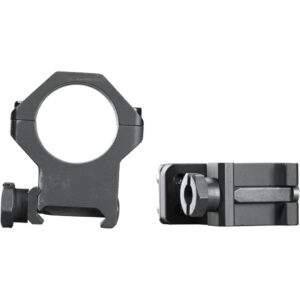 Weaver Tactical 4Hole Picatinny Ring Matte Black 1" XHigh Clamshell Pack