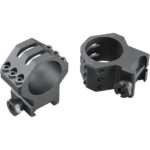 Weaver Tactical 6Hole Picatinny Ring Matte Black 30mm High Clamshell Pack - Image 2