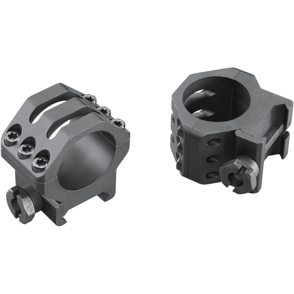 1213226_1.jpg Weaver Tactical 6Hole Picatinny Ring Matte Black 1" Medium Clamshell Pack - Image 1