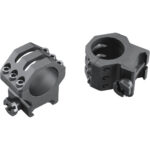 Weaver Tactical 6Hole Picatinny Ring Matte Black 1" High Clamshell Pack