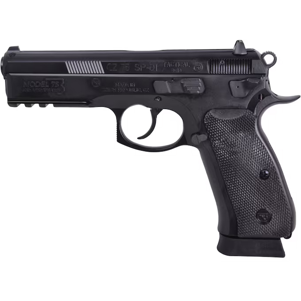 1213718_1.jpg CZ 75 SP-01 Tactical 50th Anniversary Elite Pistol 9 mm 4.6 in. Black w/Ambi Decocker 19 rd. - Image 1