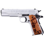 Auto-Ordnance 1911 Navy 250th Pistol 45 ACP 5 in. White/BLK/Gold Engraved Scene 7 rd. - Image 2
