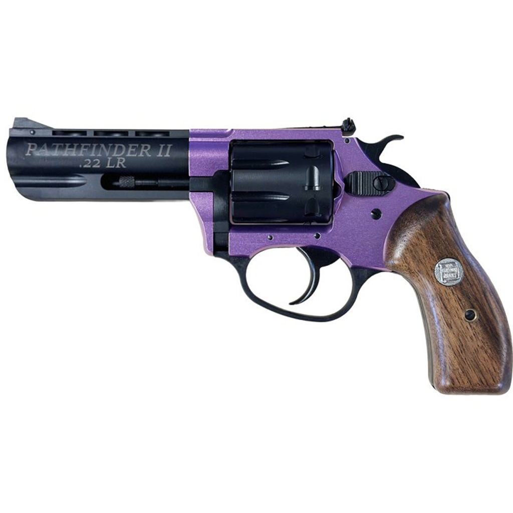 1214051_1.jpg Charter Arms Pathfinder II Revolver 22 LR 3.5 in. Lavender/Black w/Adj Sights 8 rd - Image 1